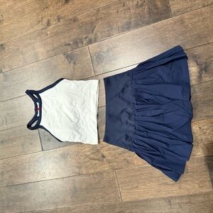Wilson- Midtown Navy Tennis Skirt and Matching White Brami -Sz M